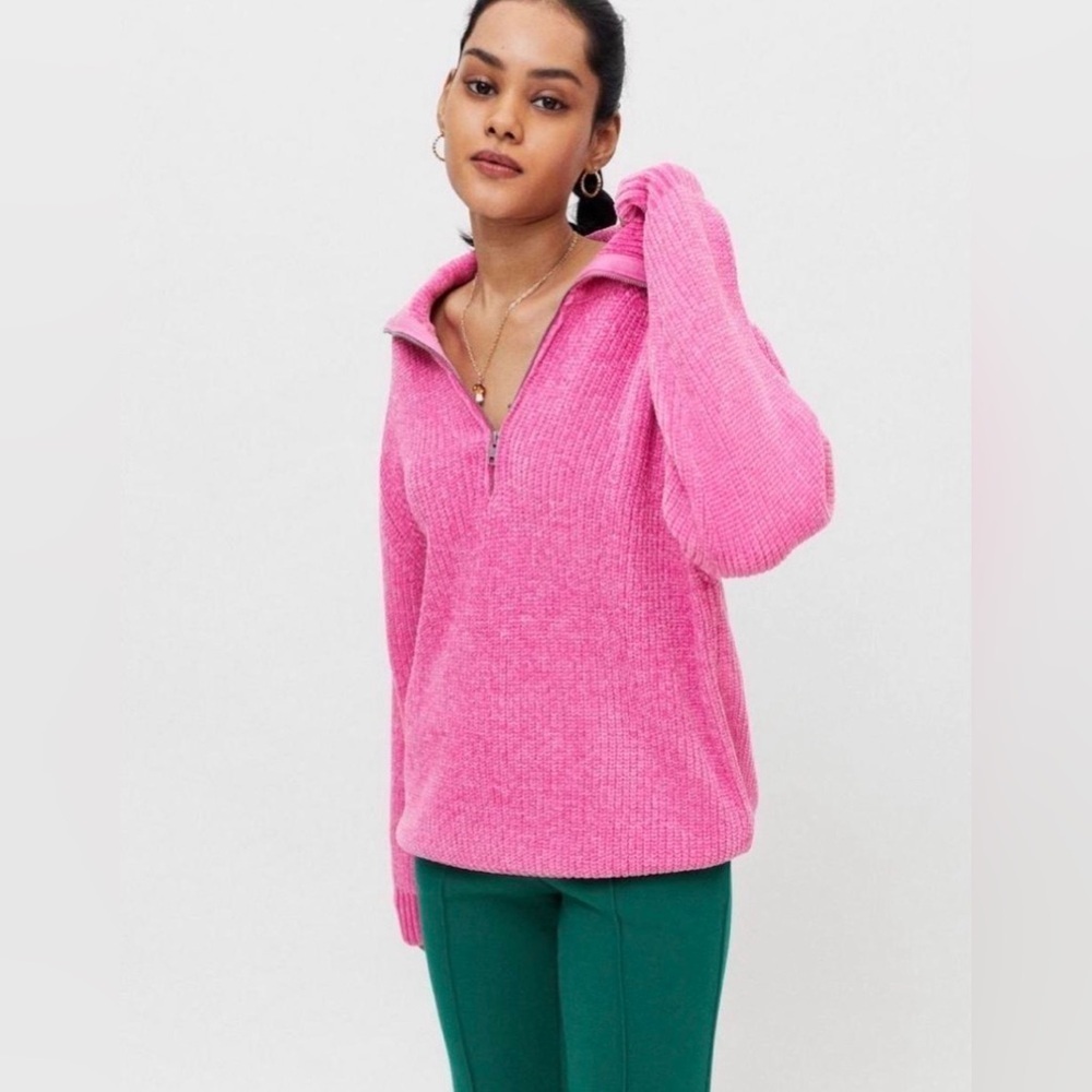 NWOT Urban Outfitters Nicco Half Zip Knit Sweater